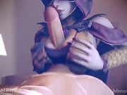 Preview 3 of Seris Titty Fuck Cumshot (Twitchy) [Paladins]