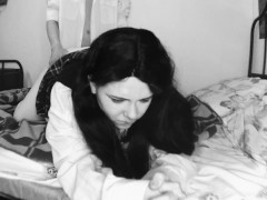 Полина из Tiny Bunny завалила Ромку|Минет|Догистайл|Косплей|Чёрно-Белое| - Screenshot 13 of 16 - чёрно белое