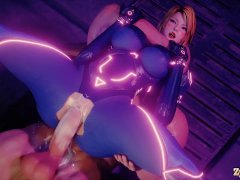 Samus aran she is fucked a big cock and cums inside 4k HD 60fps