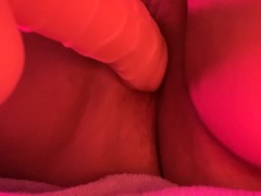 Rubbing my pussy on your cock so you can feel and hear how wet you got me
