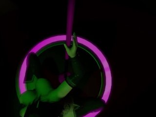 Red Hot Succubus Demon GirlPole Dancing 3D_Porn