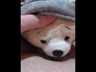 vertical video, plushie, roleplay, female orgasm
