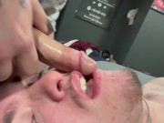 Preview 5 of Doctor testing his patient for strep throat