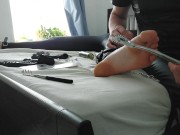 Preview 3 of Tickle Torture for Scarlett - Tickle Toy Testing from The Foot Fetish Store (Sextoy Testing)