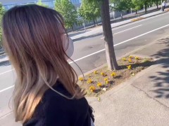 【個人撮影】リモコンバイブを入れて彼氏と初めてのお散歩♡家族で賑わう公園のベンチでイッちゃった♡ HENTAI/ハメ撮り/素人/初体験/プチ露出 - Screenshot 8 of 16 - Amateur