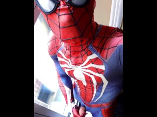 Spiderman Risky Jerk off 💦