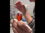 Preview 6 of Mia giantess bbw wants you to see her brushing her teeth