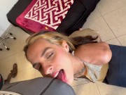 Preview 3 of I choked smoking and sucking the biggest dick in Brazilian porn