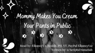 F4M Mommy Makes You Cream Your Pants Good Boy Handjob Neck Kisses Almost Caught Risky