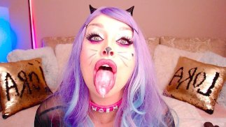 LoraFlower ROUGH Cosplay AHEGAO 小猫 EXTRIME GAG 巨大的射精