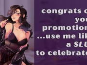 Preview 1 of Congrats on your promotion! Use me like a slut to celebrate? | ASMR Roleplay