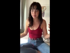 Cute Teen reacts to blonde teen fucked by BBC