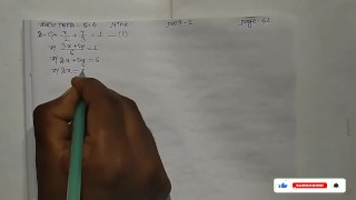 Equações lineares simultâneas Math Slove por Bikash Edu Care Episódio 11