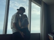 Preview 2 of Fucking hard in a hotel, I hope my boyfriend never sees this video