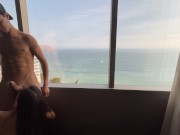 Preview 4 of Fucking hard in a hotel, I hope my boyfriend never sees this video