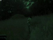 Preview 2 of Walk in naughty lingerie at public gay cruising spot at night, no clothes. Tobi00815