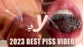 XPlay Couple - PISS IN MOUTH + BLOWJOB + MOUTH CUM - CLOSE-UP!