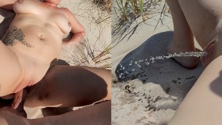 A la plage naturiste, un inconnu me baise avant que je pisse