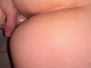 big dick, exclusive, toys, doggy brunette