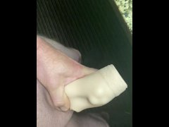 Fleshlight play on Daddy’s cock