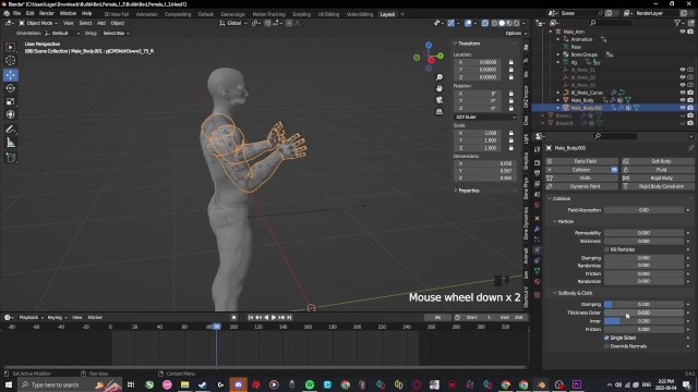 ブレンダーで3dポルノの胸の物理学を作る - Kris Stone