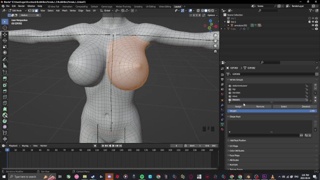 ブレンダーで3dポルノの胸の物理学を作る - Kris Stone