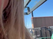 Preview 5 of POV: Step siblings are fucking on the rooftop, as the family is in the apartment