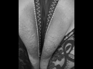 Orgasm with Lingerie on …black and White Video