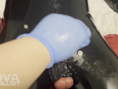 Rubber Gimp Gets FACE FUCKED HARD by BBW Dominatrix (Preview)