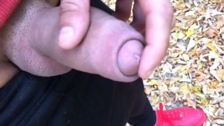 Own precum eating public