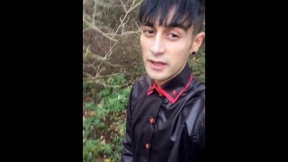 Outdoor JOI - jerk off instructions with twink