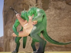 Furry dragons and a girl with big breasts