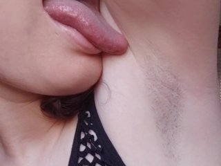masturbation, armpit fetish, role play, hairy armpits