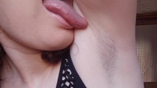 POV Stepmother Licking Her Pubic Hair