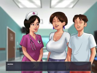 Summertime saga #66 - Sexual worker drops the towel and is left naked - Gameplay