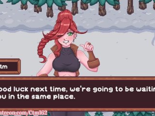 redhead, big tits, animated, parody