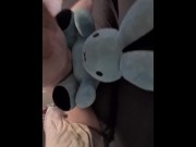 Preview 3 of Humping plush bunny until i cum hard on it