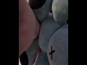 Preview 4 of Humping plush bunny until i cum hard on it