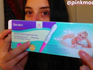 i want you to make me pregnant and happy pregnancy test dirty talk pink pussy cunt hole knock me up