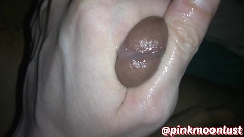 I jerk my ex's dick off after they have already cum post orgasm handjob cum lube thick floppy cock