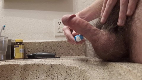 Cum via electric toothbrush