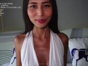 Preview 5 of Asian Teen Fake Casting turns into Blowjob Deepthroat session