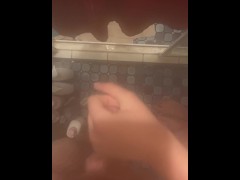 Conditioner makes for great shower handjobs