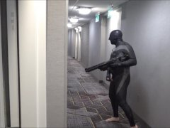 rubber commando training in hotel hall