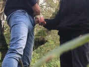 Preview 2 of Blowjob and swallow in the forest