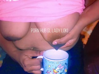 solo female, milf big tits, mother, drink milk