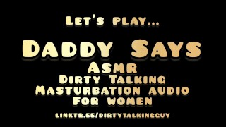 Daddy Says Dirty Talking ASMR Masturbation Guide For Women