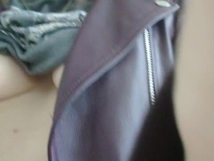 FLASHING BOOBS AND PUSSY IN PUBLIC PLACE. AGAIN!