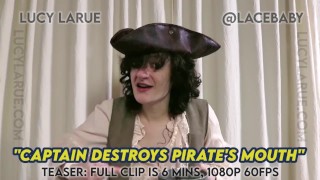 Kapitein vernietigt piraten's mond Lucy LaRue LaceBaby GRATIS teaser