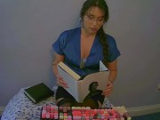 Preview 1 of Sexy Librarian Makes You Cum With Her to Pay Late Fees